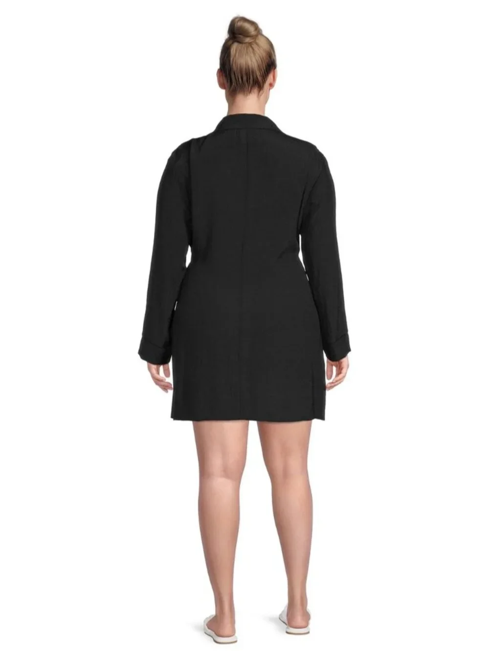 Time & Tru Black Swimsuit Coverup